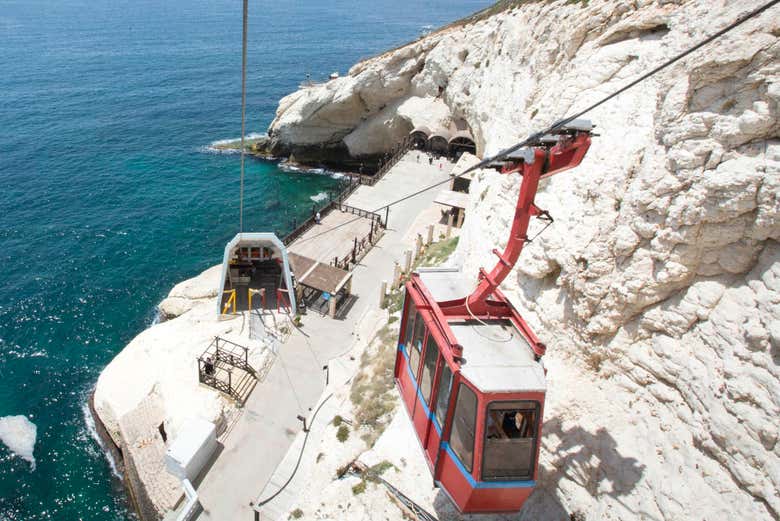 Le téléphérique pour Rosh Hanikra
