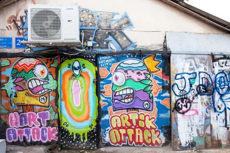 Os murais Tel Aviv nos surpreenderão