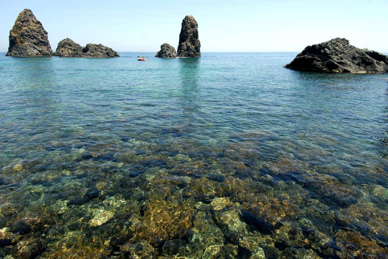 Fondos marinos de Aci Castello