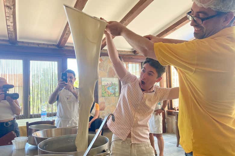 Preparando a massa
