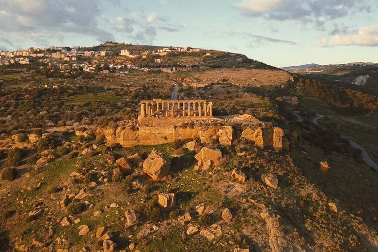 Vista aerea della Valle dei Templi