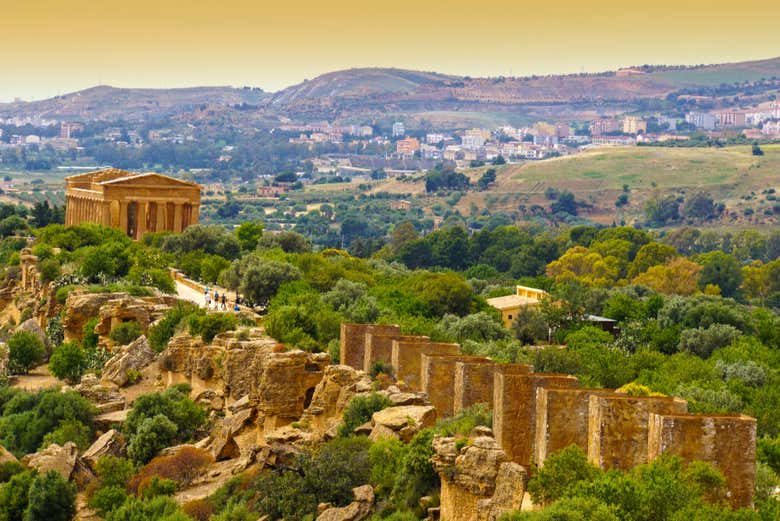 Vue sur la Vallée des Temples