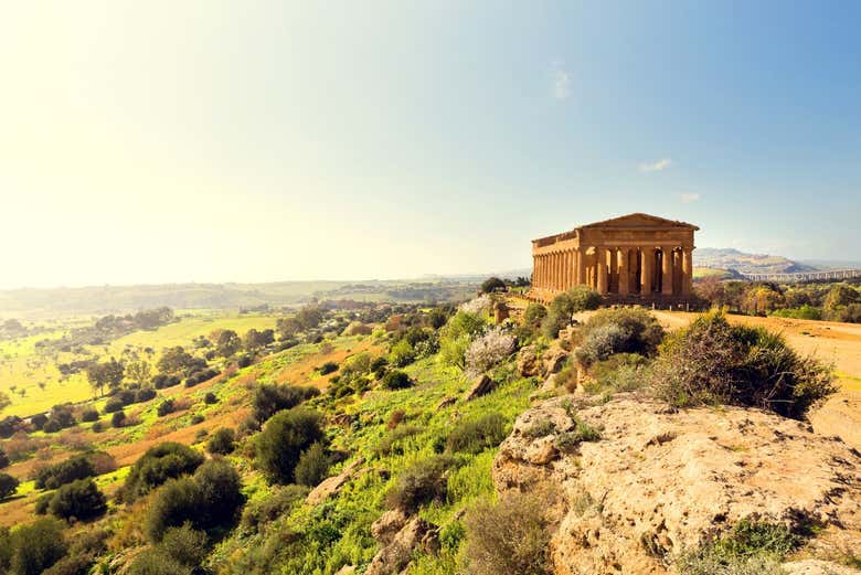 Vue sur la Vallée des Temples