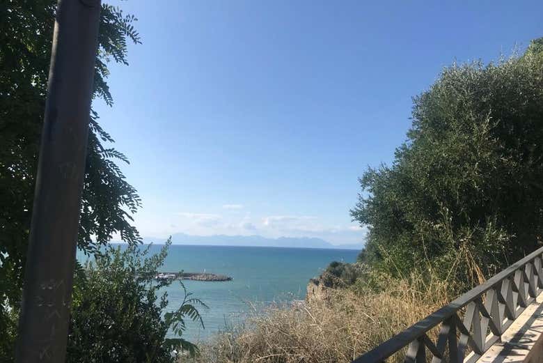 Vista del mare da Agropoli