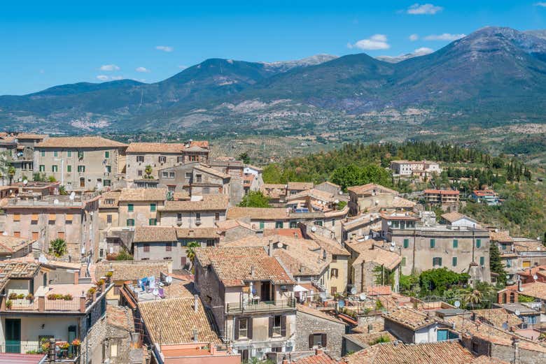 Vista sulle case di Alatri