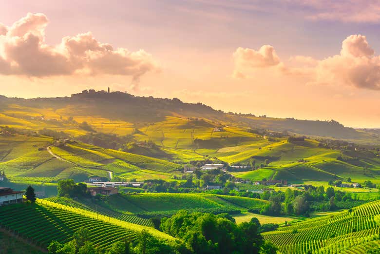 A bela paisagem que rodeia Alba