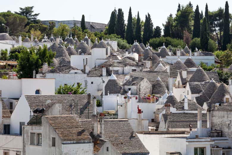 Panorámica de Alberobello y sus Trullos