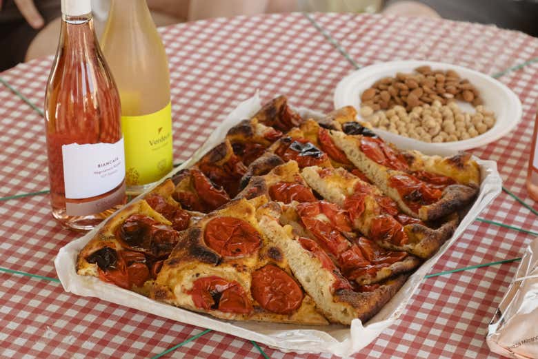 Une part de pizza