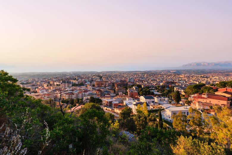 La città di Alcamo vista dall'alto