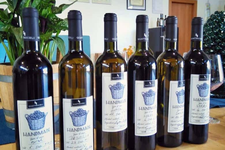Différents bouteilles de vin