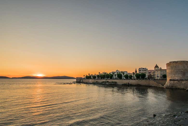 Alghero au coucher du soleil