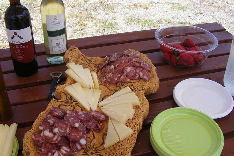 Apéritif avec des produits typiques