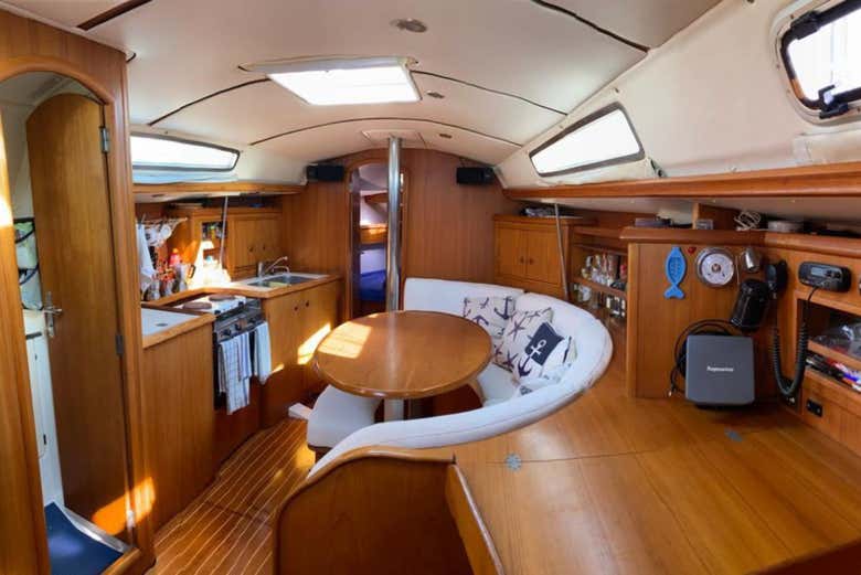 Interior do barco