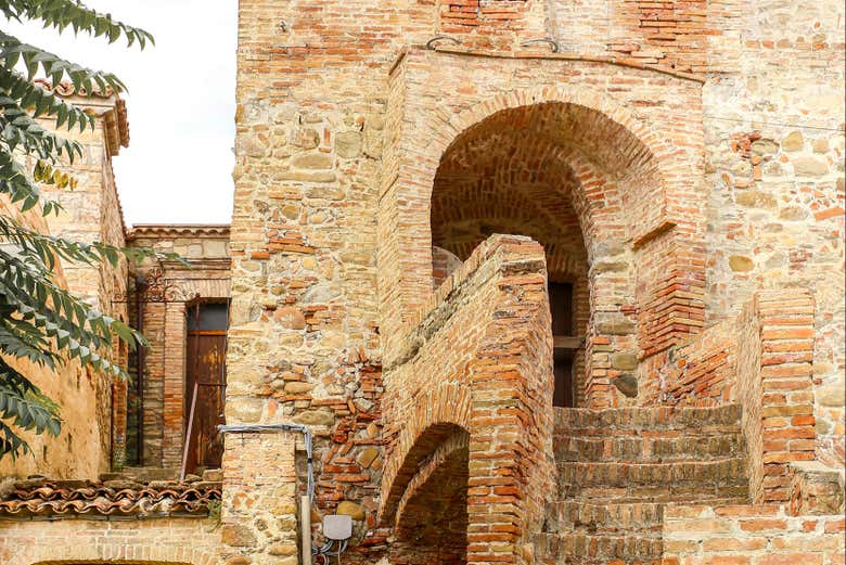 Admiring the architecture of Aliano