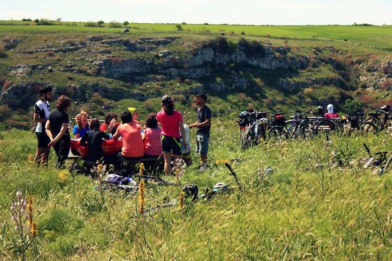 Visite à vélo de Pulo de Altamura