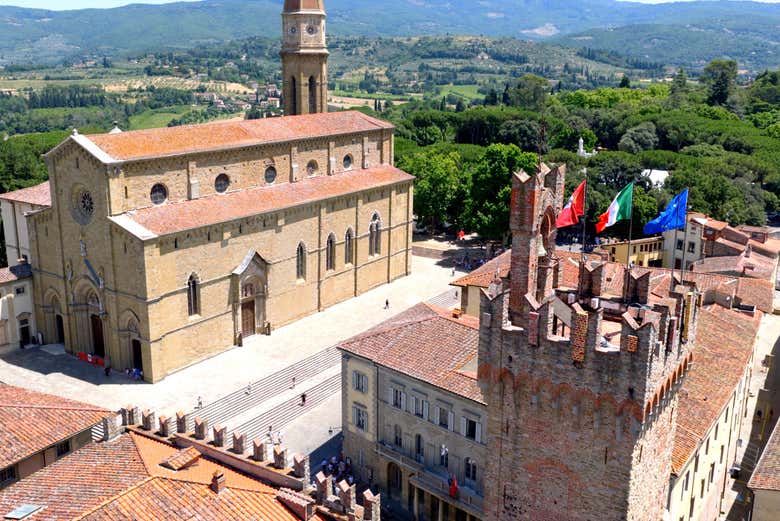 Vista aérea de Arezzo