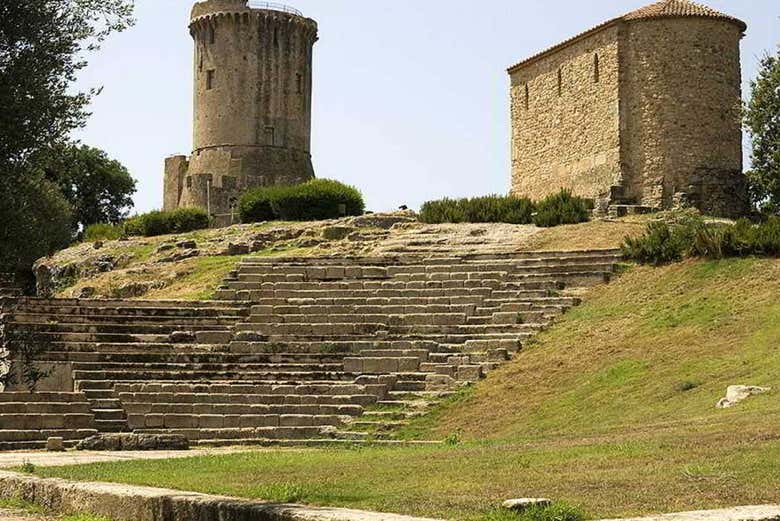 Vue sur le site archéologique de Vélia