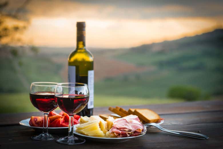 Degustazione di vini e formaggi