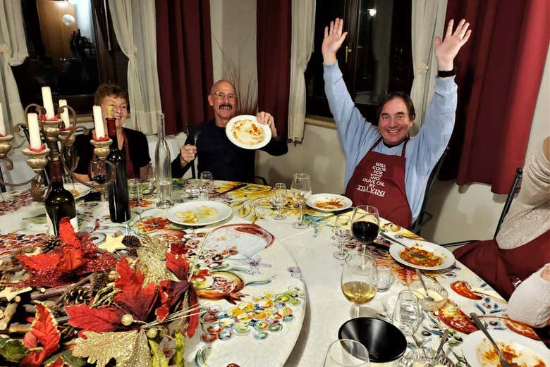 Durante il corso di cucina