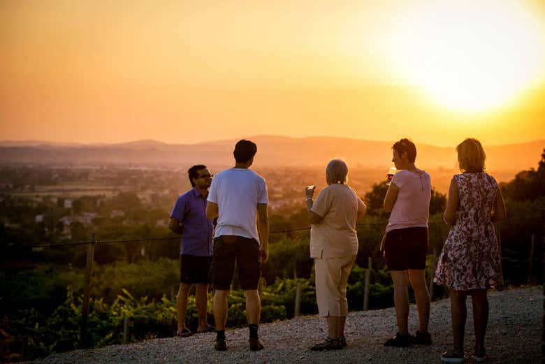 Tramonto sulle colline umbre