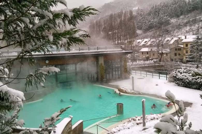 Euroterme di Bagno di Romagna in una giornata d'inverno