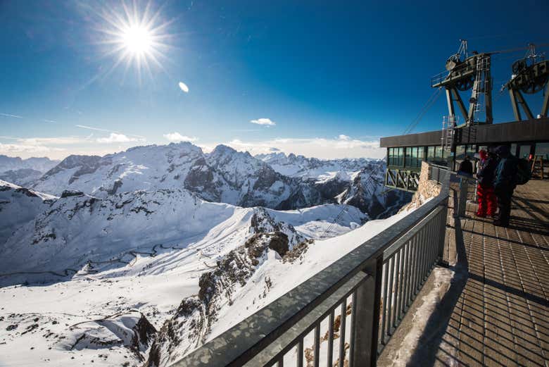 Teleférico del puerto de Pordoi