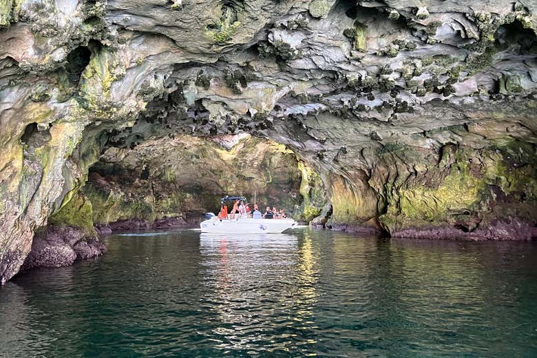 Explore the town's magical sea caves
