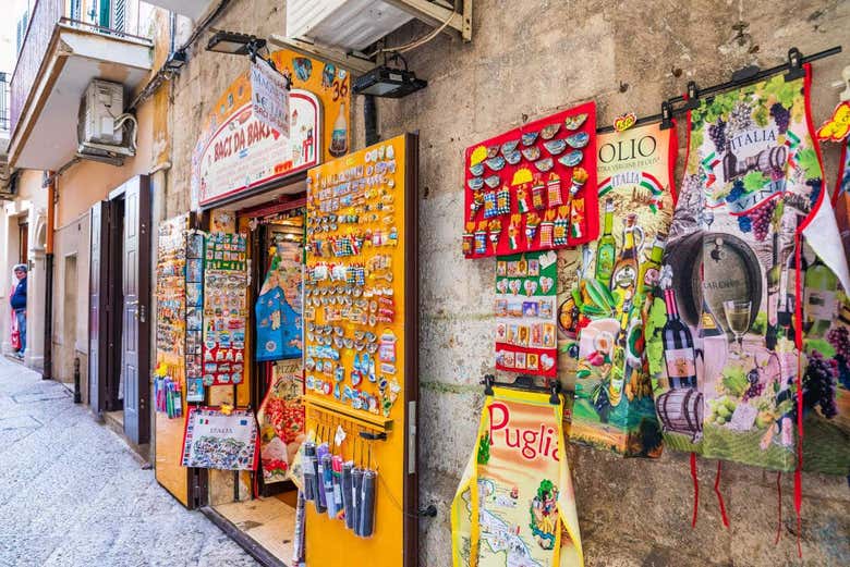 Les boutiques typiques de Bari