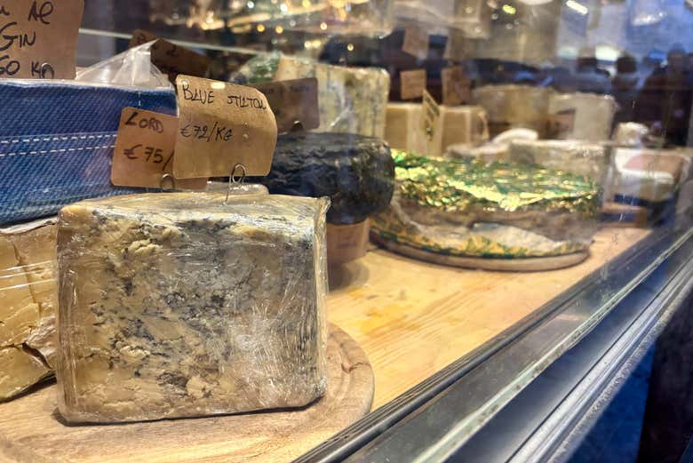 Um dos comércios tradicionais de Bergamo