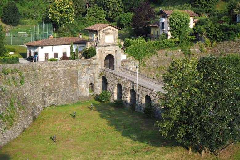 Vistas aéreas de la Porta San Lorenzo