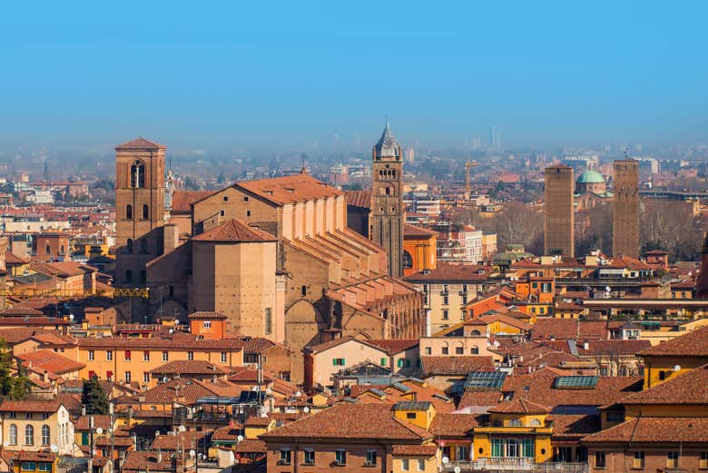 Vista de Bolonia desde San Michele in Bosco