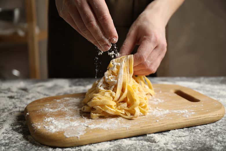 Elaborando pasta fresca