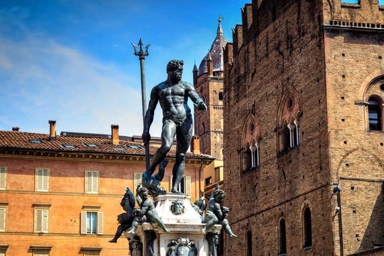 Fuente de Neptuno, en la Plaza Mayor de Bolonia