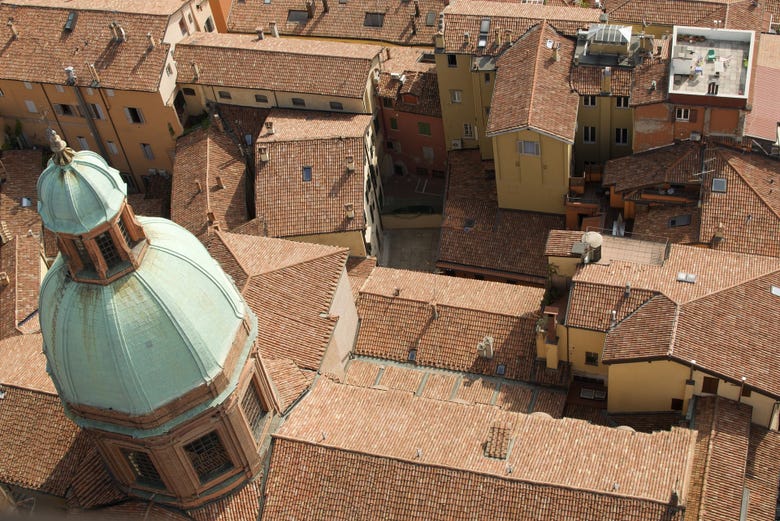 Vista aerea di Bologna
