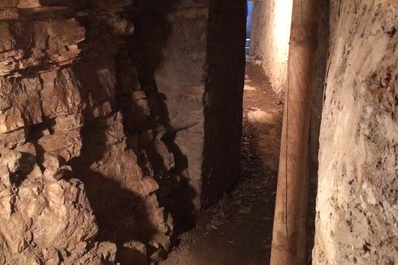 Intérieur d'un bunker