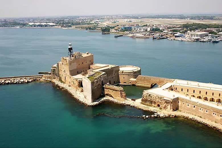 Vista aérea del Castillo Alfonsino