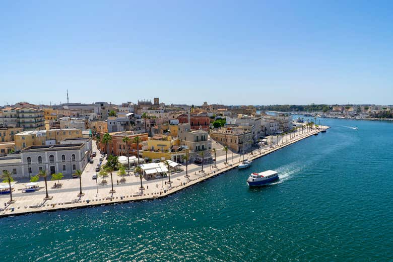 Vista panorâmica da costa
