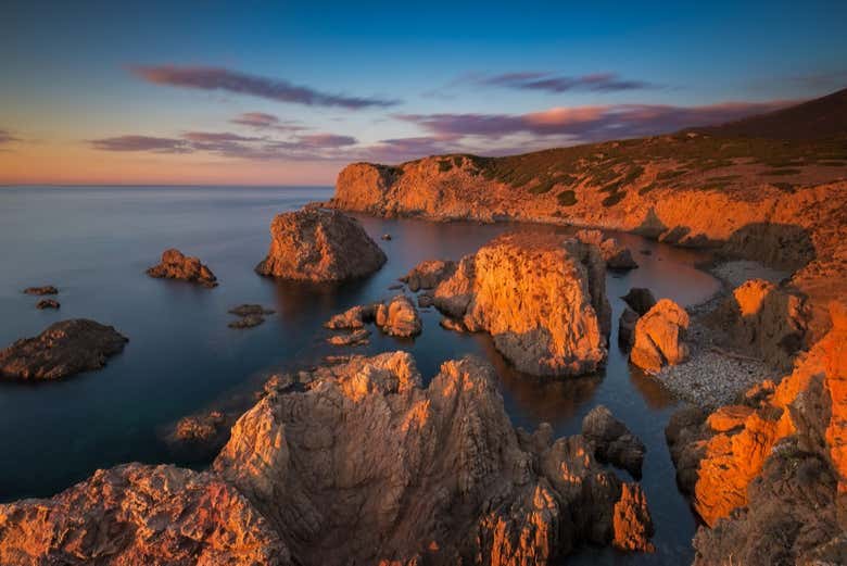 Atardecer en Capo Pecora
