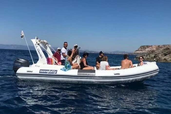 Going on a boat trip around Buggerru