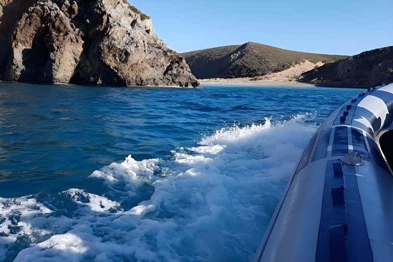 Sail past stunning landscapes
