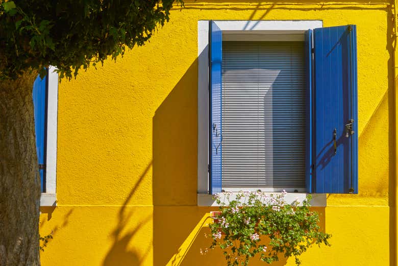 Take in the virbant hues of the town