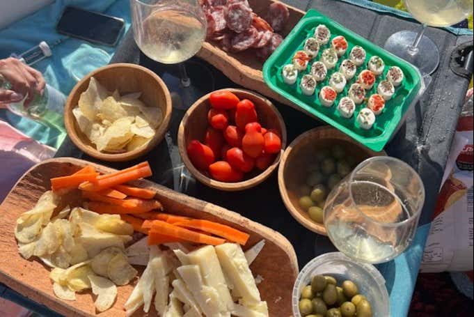 Aperitivo durante la travesía
