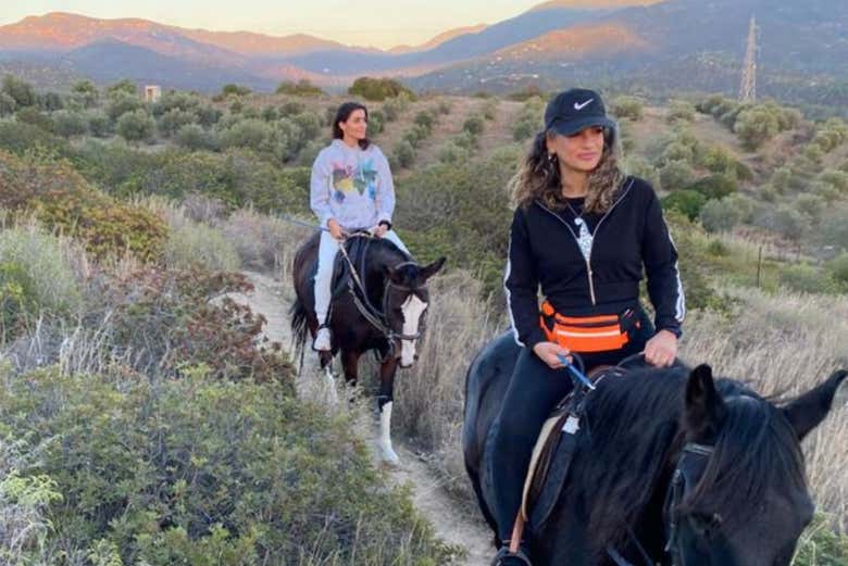 Durante el paseo a los pies del monte Sette Fratelli