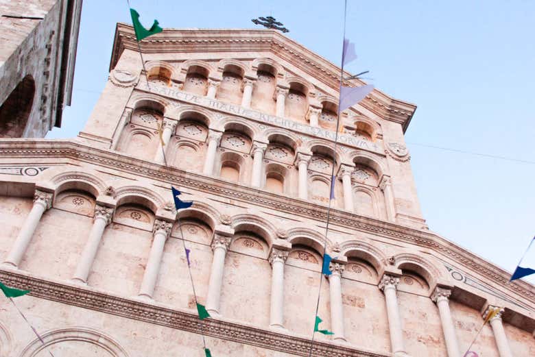 Architectural detail of the Cathedral's facade