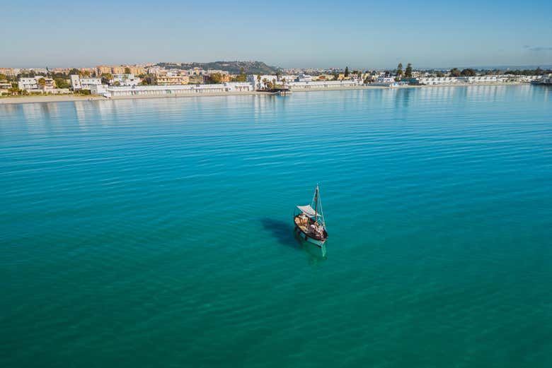 Aguas cristalinas de la zona