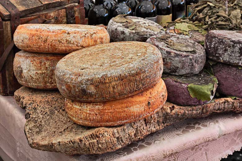 Queso pecorino en Cerdeña