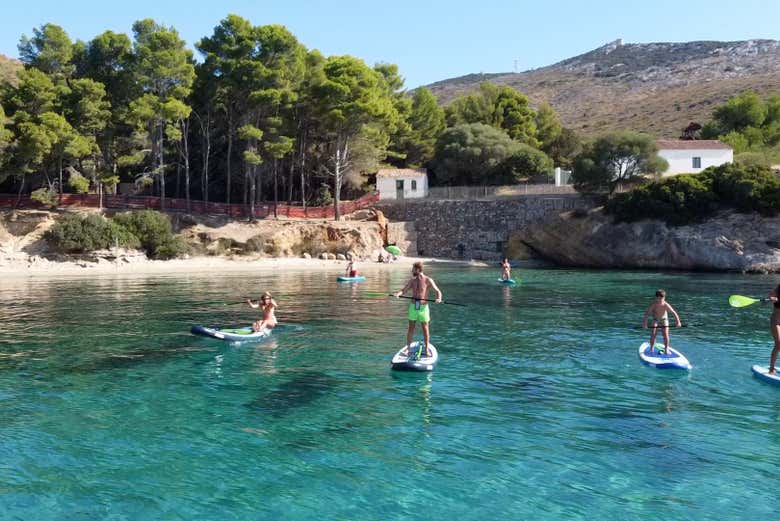 Foto de grupo em Cala Moresca