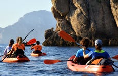 Balade en kayak à la Cala Moresca