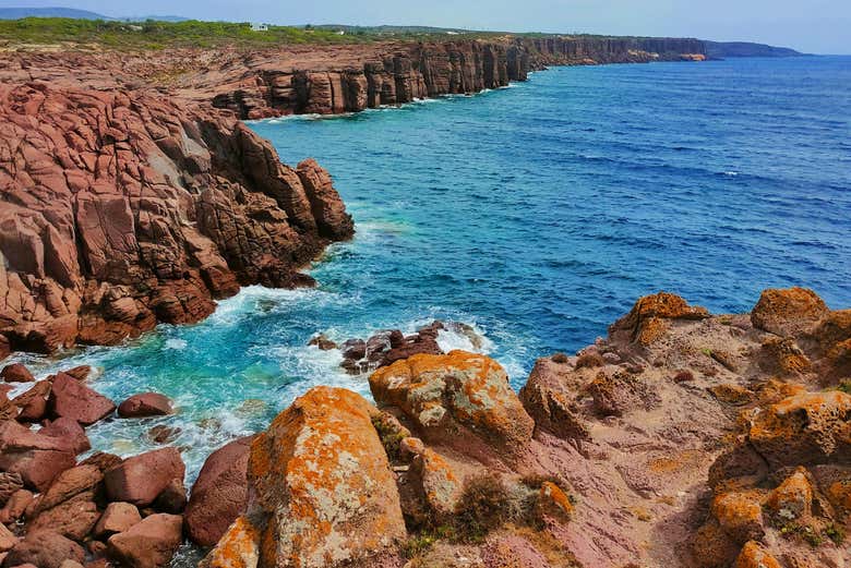 Disfrutando de los paisajes del sur de Calasetta
