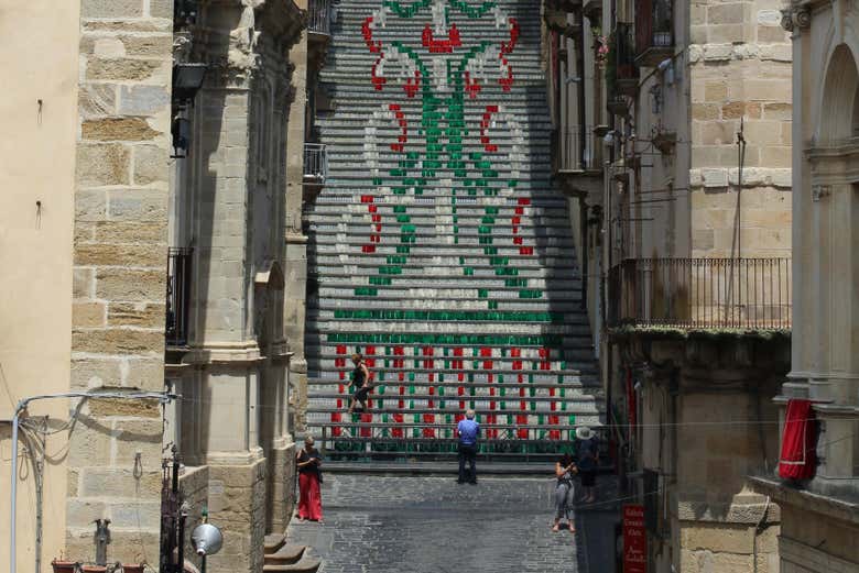 Decorations of the Infiorata (Flower Festival)